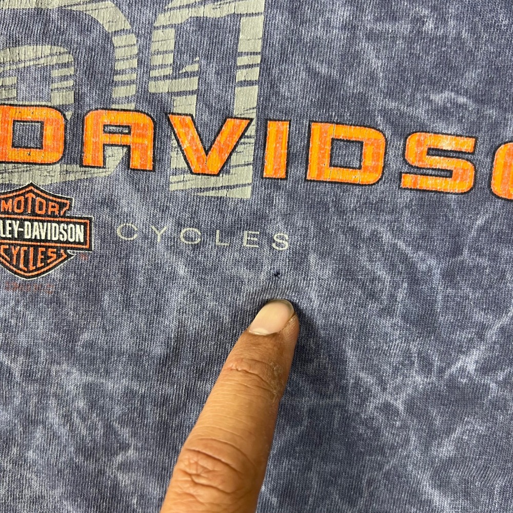 Vintage Harley-Davidson T-Shirt Mens Medium Purple Single Stitch Acid Wash Eagle - Picture 4 of 9